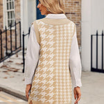 Zeagoo Women's Oversized Sweater Vest Dress V Neck Knit Pullover