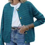 Zeagoo Women's Knit Cardigan Long Sleeve Open Front Cropped Jackets