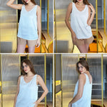 Zeagoo Women's Satin Tank Top Sleeveless Blouse Top (DE Only)