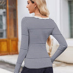 Zeagoo Women's Long Sleeve Scoop Neck Shirts