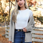 Zeagoo Women's Oversized Button Sweaters Open Front Cardigans