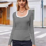 Zeagoo Women's Long Sleeve Scoop Neck Shirts