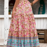 Zeagoo Womens Casual Maxi Skirts High Waist Boho Skirts