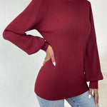 Zeagoo Womens Sweaters Fall Long Sleeve Shirts Ribbed Knit Outfits