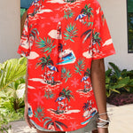 Zeagoo Womens Hawaiian Button Down Shirts Casual Floral Tropical Shirt