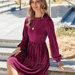 Zeagoo Women's Long Sleeve Elegant Velvet Dress (DE Only)