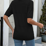 Zeagoo Womens Sweater Casual Short Sleeve Pullover Tops