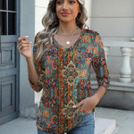 Zeagoo Womens 3/4 Length Sleeve Tunic Tops
