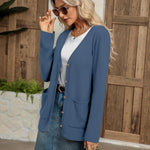 Zeagoo Women's V Neck Button Long Cardigan Sweater