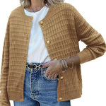 Zeagoo Women's Knit Cardigan Long Sleeve Open Front Cropped Jackets