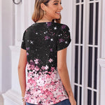 Zeagoo Womens Tops Petal Short Sleeve Summer Casual Shirts
