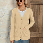 Zeagoo Women's V Neck Button Long Cardigan Sweater