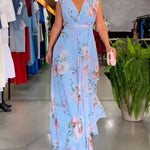 Venesa™ | Elegant Sleeveless V-neck Floral Print Dress