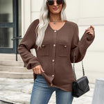 Zeagoo Womens Knit Cardigan Sweaters Button Down Shirts