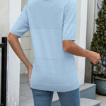 Zeagoo Womens Sweater Casual Short Sleeve Pullover Tops