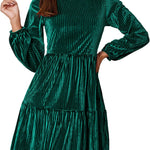 Zeagoo Women's Velvet Dress Elegant Evening Dress