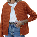 Zeagoo Women's Knit Cardigan Long Sleeve Open Front Cropped Jackets