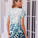 Zeagoo Womens Tops Petal Short Sleeve Summer Casual Shirts
