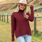 Zeagoo Women's Turtleneck Sweater Fall Winter Chunky Knitted Pullover