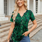 Zeagoo Womens Short Sleeve Tops V-Neck Tshirts