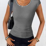 Zeagoo Womens Tank Tops Ribbed Knit Crew Neck Shirts