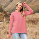 Zeagoo Women's Long Sleeve Sweater Casual Ribbed Knit Pullover
