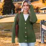 Zeagoo Women's Open Front Oversized Soft Knit Sweater Cardigan