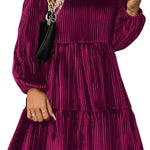 Zeagoo Women's Long Sleeve Elegant Velvet Dress (DE Only)