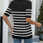 Zeagoo Womens Sweater Casual Short Sleeve Pullover Tops