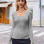 Zeagoo Women's Long Sleeve Scoop Neck Shirts