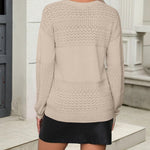Zeagoo Womens Sweaters Casual Long Sleeve Ribbed Knit Pullover