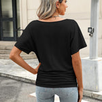 Zeagoo Women's Short Sleeve Shirts V Neck Blouse