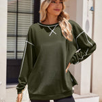 Zeagoo Women's Oversized Sweatshirts Hoodies Side Zipper Pullover