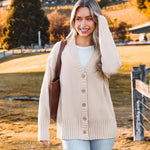 Zeagoo Women's Open Front Oversized Soft Knit Sweater Cardigan