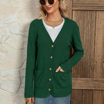 Zeagoo Women's V Neck Button Long Cardigan Sweater