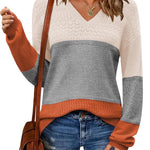 Zeagoo Womens Sweaters Casual Long Sleeve Ribbed Knit Pullover