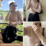 Zeagoo Women's Turtleneck Sweaters Long SleevePullover Tops