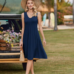 Zeagoo Women's Summer Dress Sleeveless Beach Dress (DE Only)