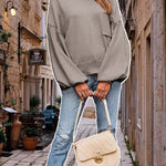 Zeagoo Womens Oversized Sweaters Lantern Sleeve Knit Tops