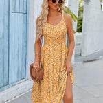Zeagoo Womens Elastic Sleeveless Cami A Line V Neck Sundress
