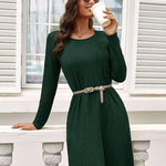 Zeagoo Women's Knitted Dress Long-Sleeve Elegant Dresses (DE Only)