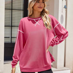 Zeagoo Women's Oversized Sweatshirts Hoodies Side Zipper Pullover