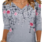 Zeagoo Womens 3/4 Length Sleeve Tunic Tops