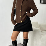 Zeagoo Women's Knit Cardigan Long Sleeve Open Front Cropped Jackets