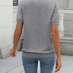 Zeagoo Womens Summer Short Sleeve Tops Pullover Sweaters