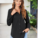 Zeagoo Womens Button Down Shirt Long Sleeve Classic-Fit Shirts