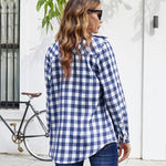 Long/Roll Up Sleeve Cotton Plaid Shirts - Zeagoo (Us Only)