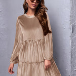 Zeagoo Women's Long Sleeve Elegant Velvet Dress (DE Only)