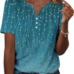 Zeagoo Womens Casual Short Sleeve V Neck Shirts