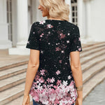 Zeagoo Womens Short Sleeve Tops V-Neck Tshirts